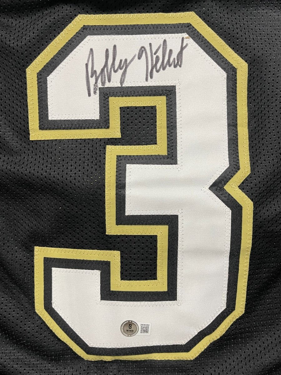 Bobby Hebert Signed New Orleans Saints Custom Jersey Beckett Witness BAS COA