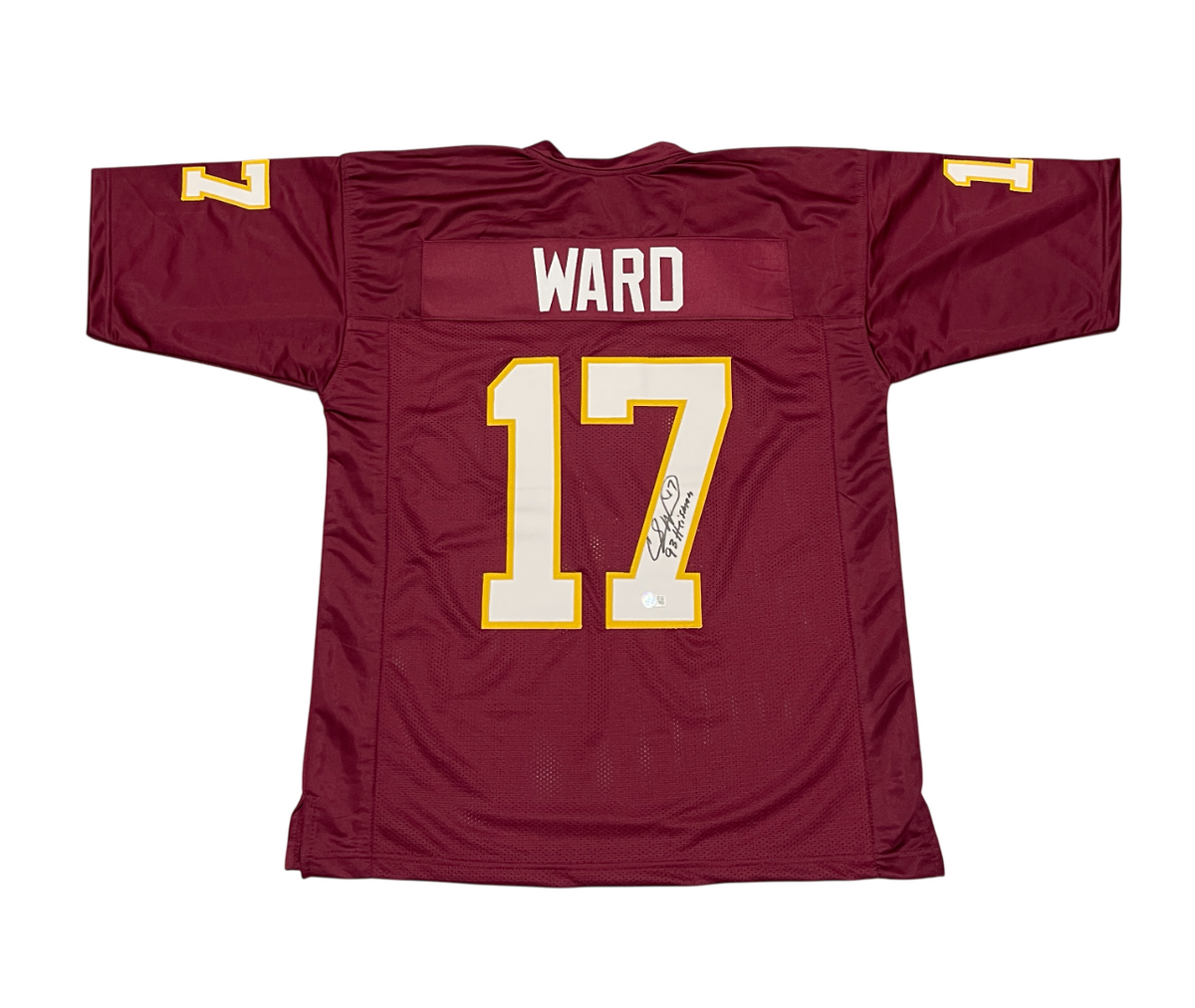 Charlie Ward Signed Florida State Custom Jersey w/ 93 Heisman Beckett W BAS COA