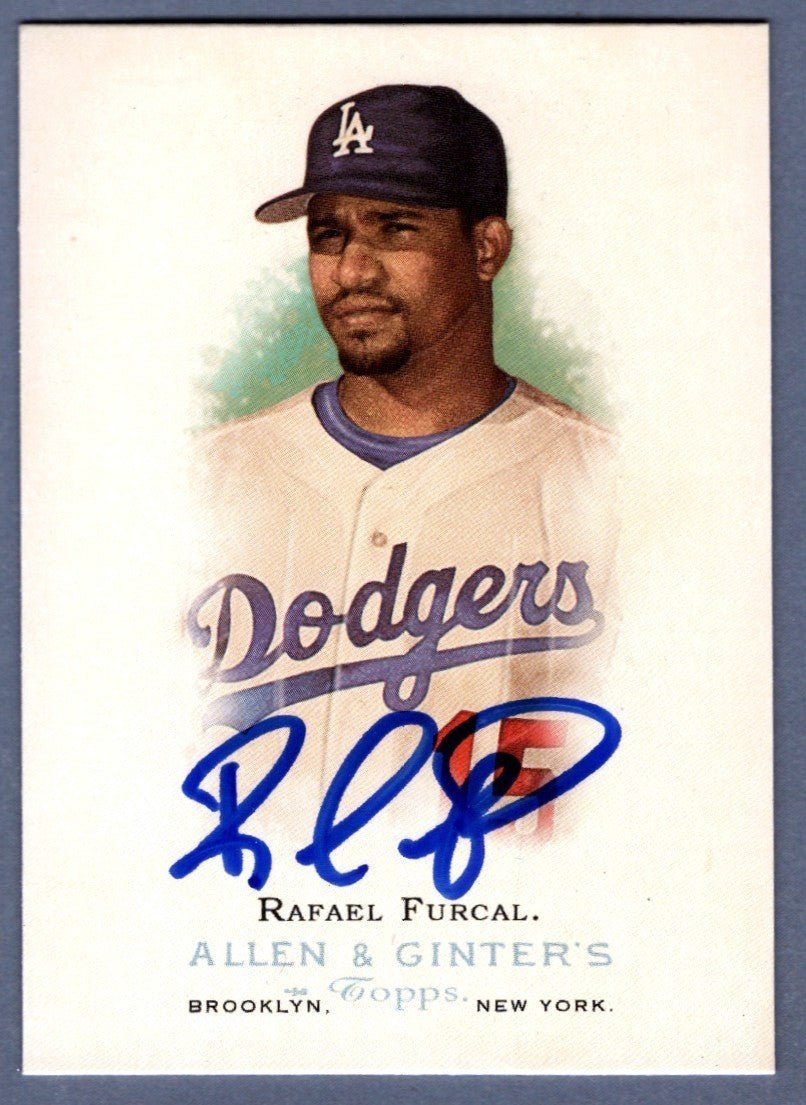 Rafael Furcal Signed 2006 Topps Allen &amp; Ginter #248 LSCM COA Los Angeles Dodgers