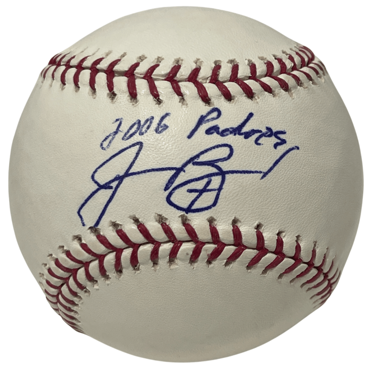 Josh Bard Signed Autographed ROMLB Baseball w/ Padres Insc. LSCM COA
