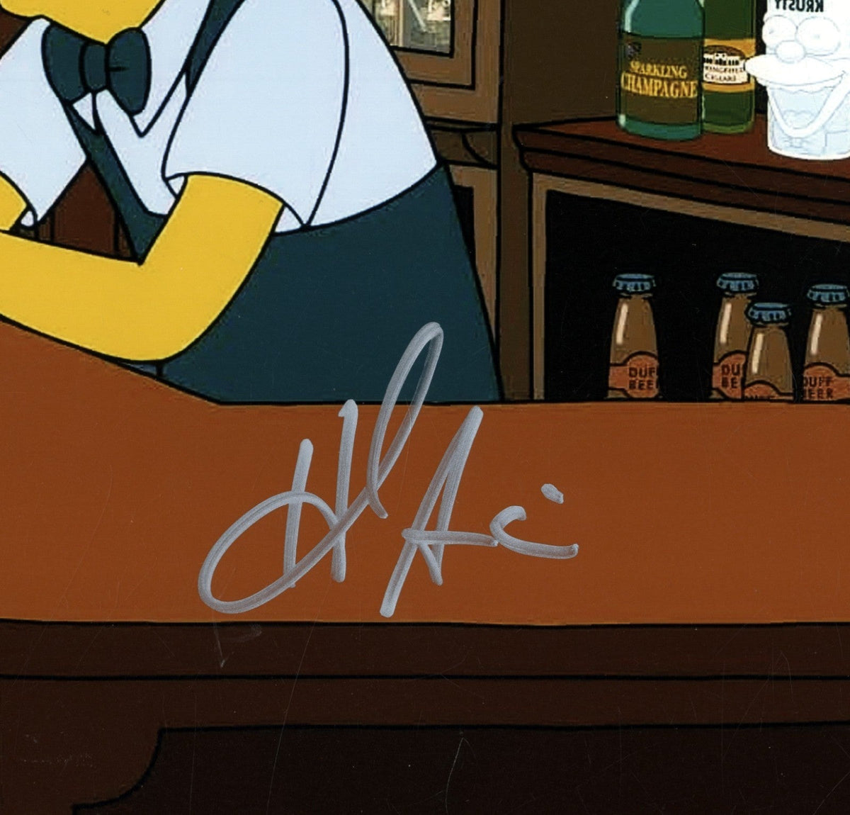Hank Azaria Signed Simpsons "Moe" 11x14 Photo Beckett COA Beckett BAS + OC COA