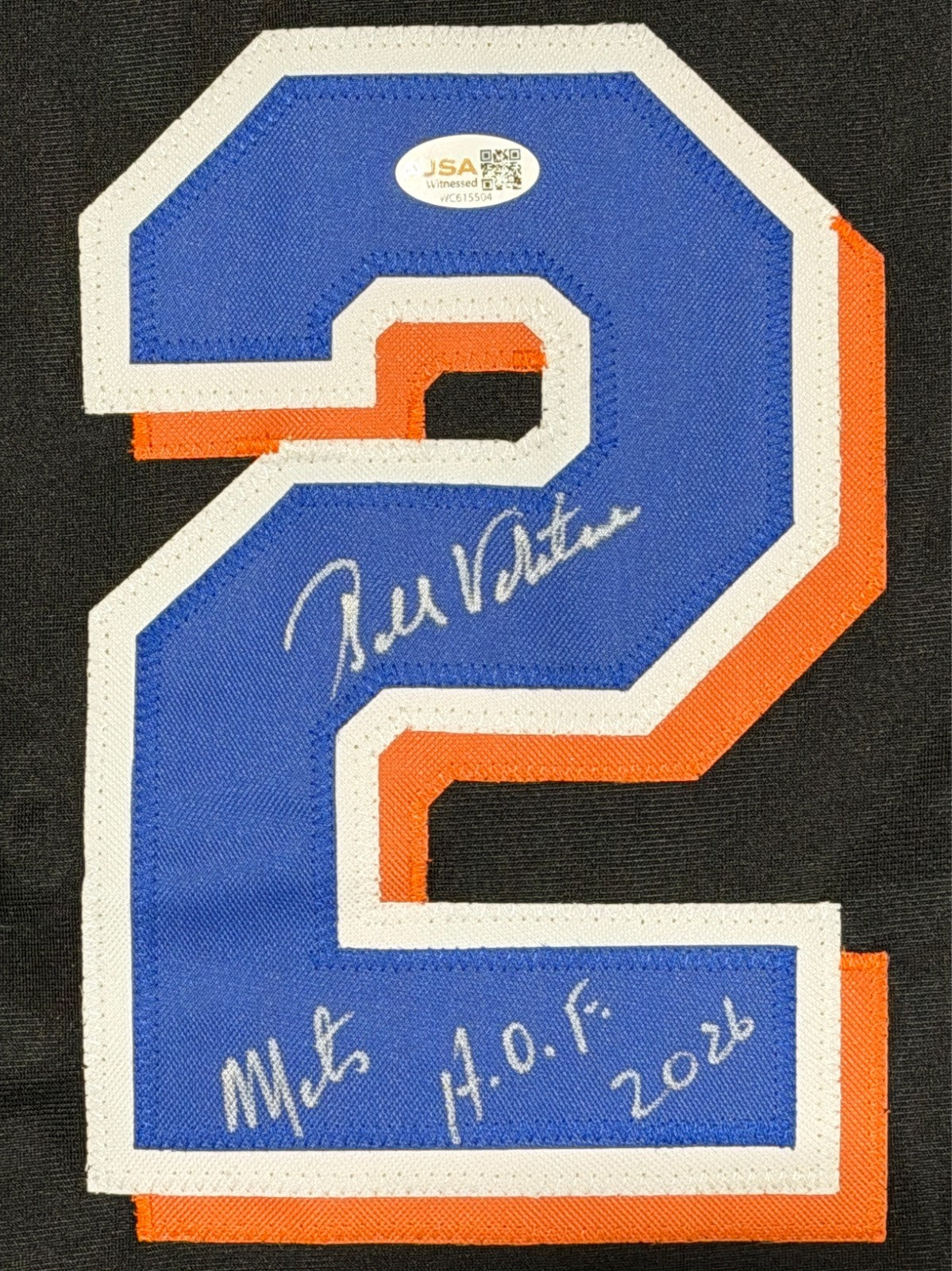 Bobby Valentine Signed Mets Custom Jersey w/ Mets HOF 2026 JSA Witness COA