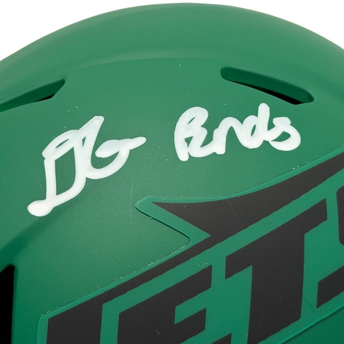 D'Angelo Ponds Signed New York Jets Rave Mini Helmet JSA Witness COA