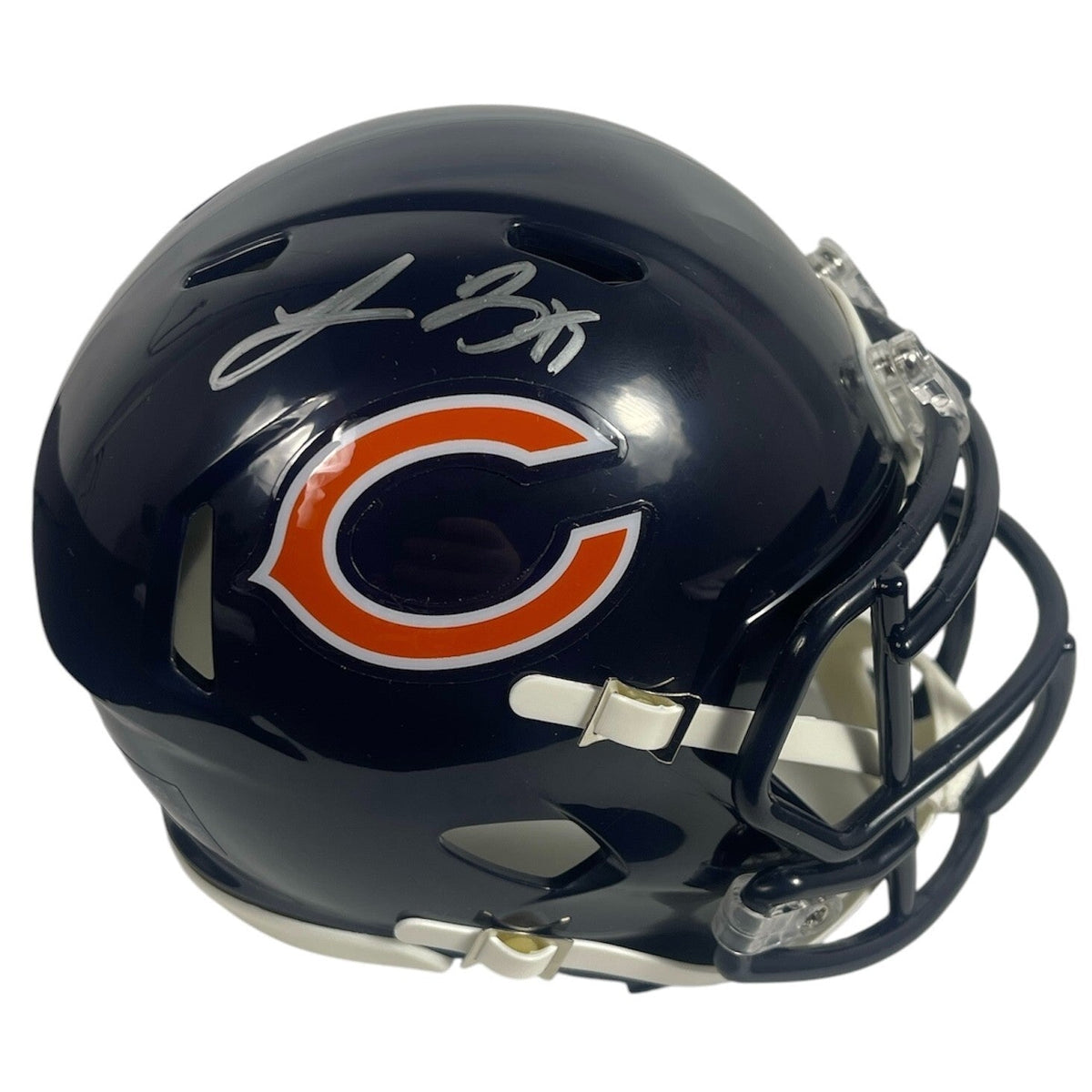 Lance Briggs Signed Bears Speed Mini Helmet Beckett Witness BAS COA