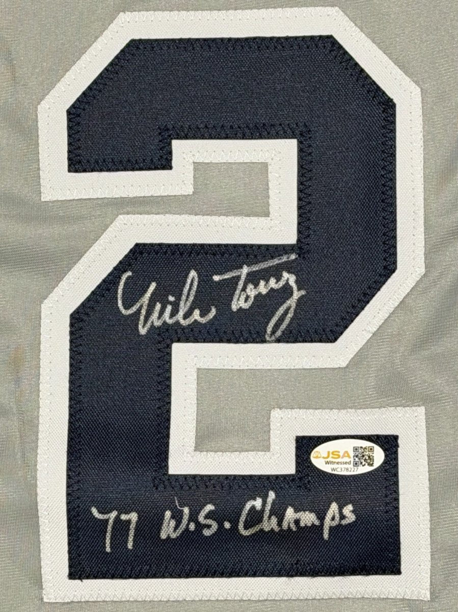 Mike Torrez Signed New York Yankees Custom Jersey w/ 77 WS Champs JSA Wit COA