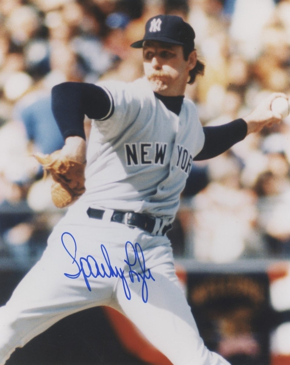 Sparky Lyle Signed Autographed 8x10 New York Yankees Photo LSCM COA