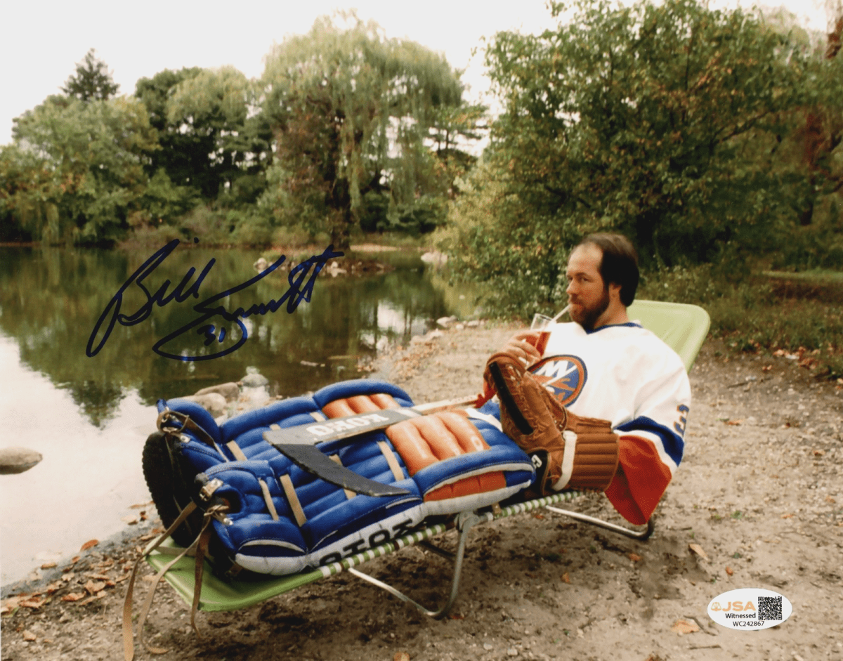 Billy Smith Signed Autographed New York Islanders 8x10 Photo JSA Witness COA #3