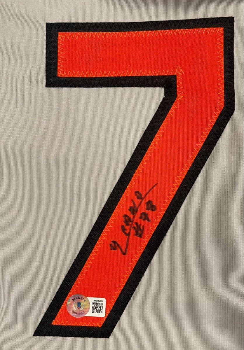 Yennier Cano Signed Baltimore Orioles Custom Jersey Beckett Witness BAS COA