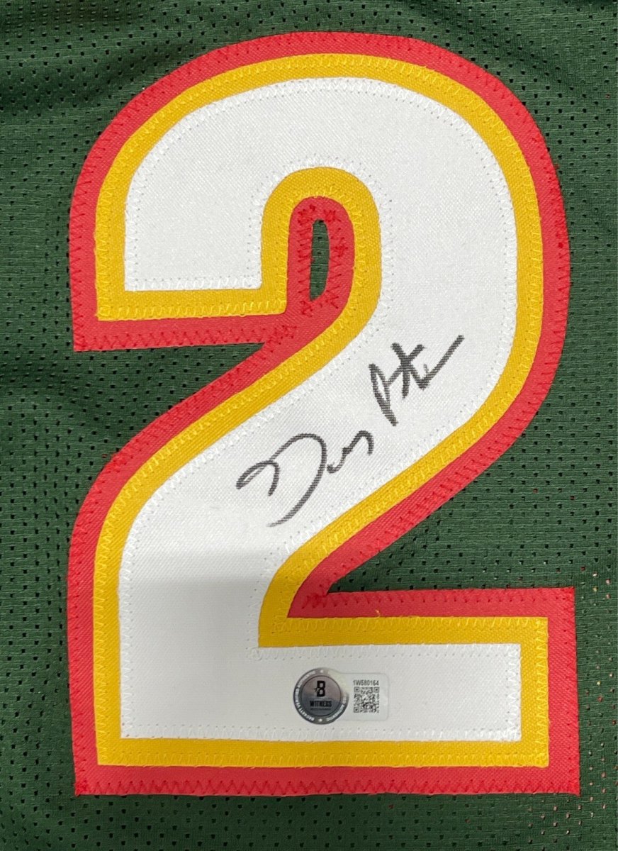 Gary Payton Signed Seattle Supersonics Custom Jersey Beckett Witness BAS COA