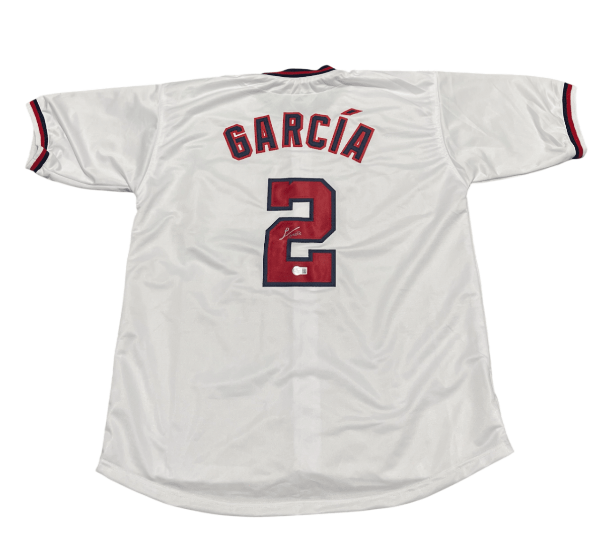 Luis Garcia Signed Washington Nationals Custom Jersey Beckett BAS COA