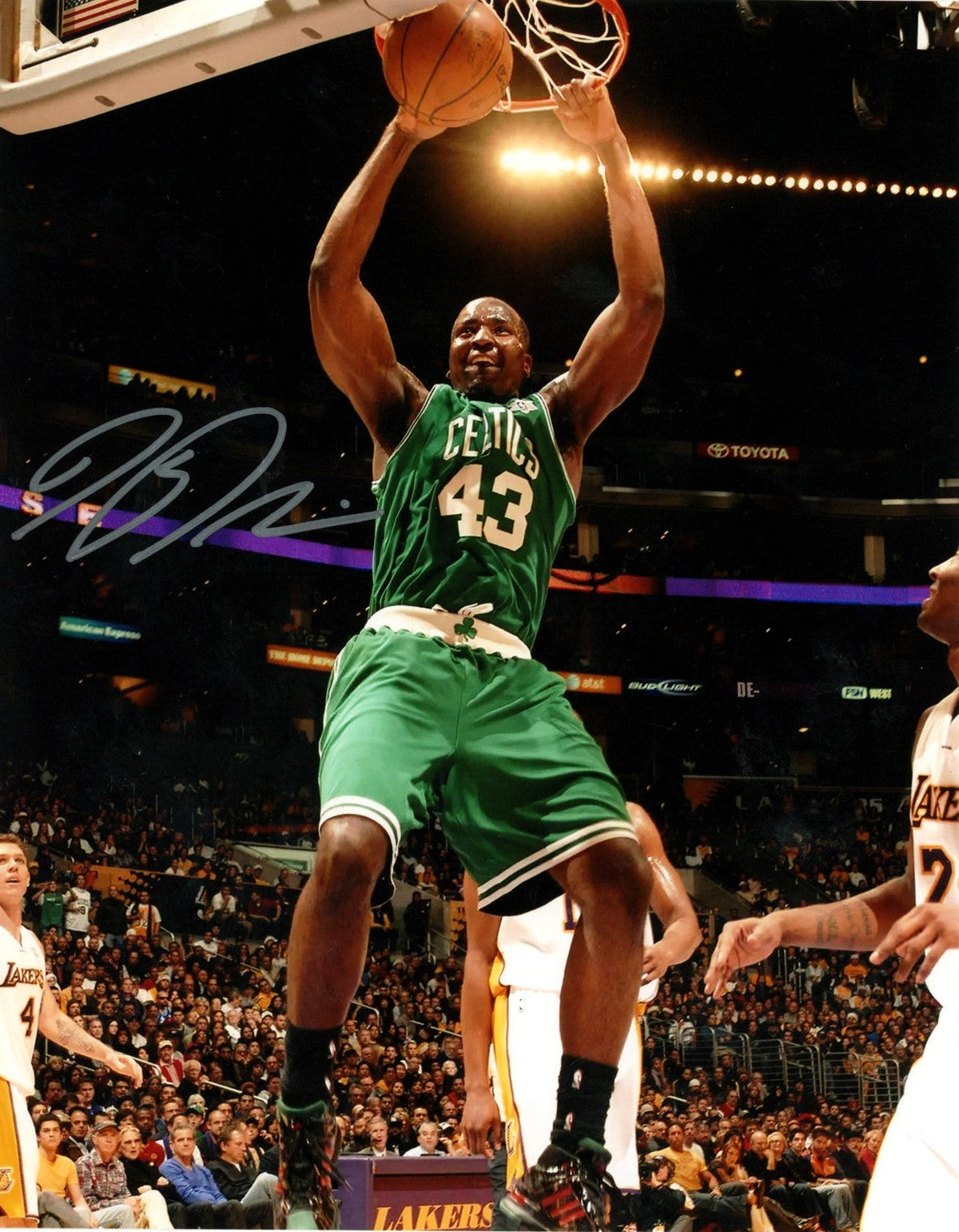 Kendrick Perkins Signed Autographed Boston Celtics 8x10 Photo LSCM COA
