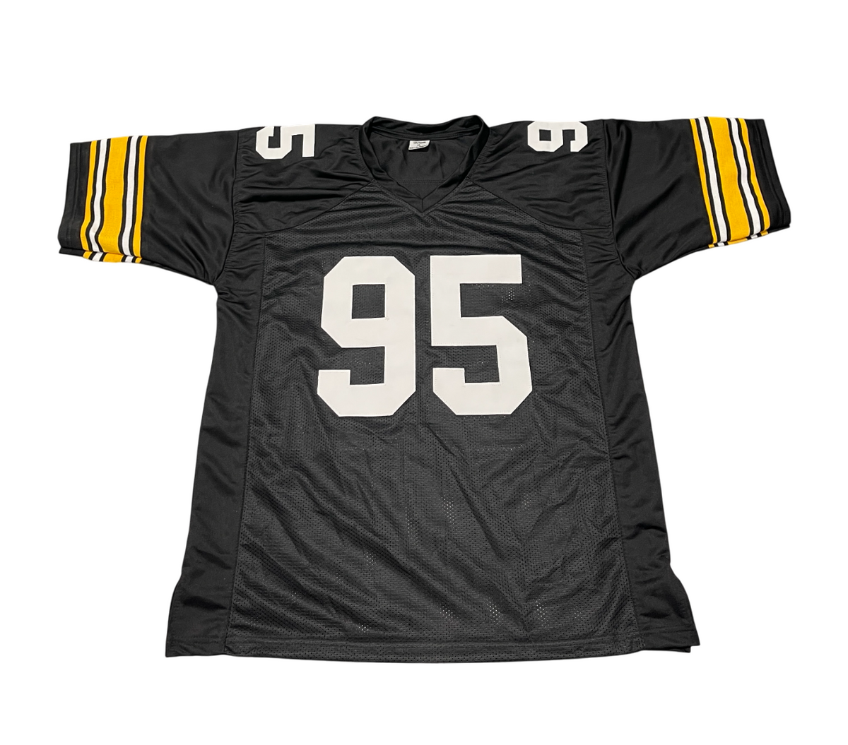 Greg Lloyd Signed Pittsburgh Steelers Custom Jersey Beckett Witness BAS COA