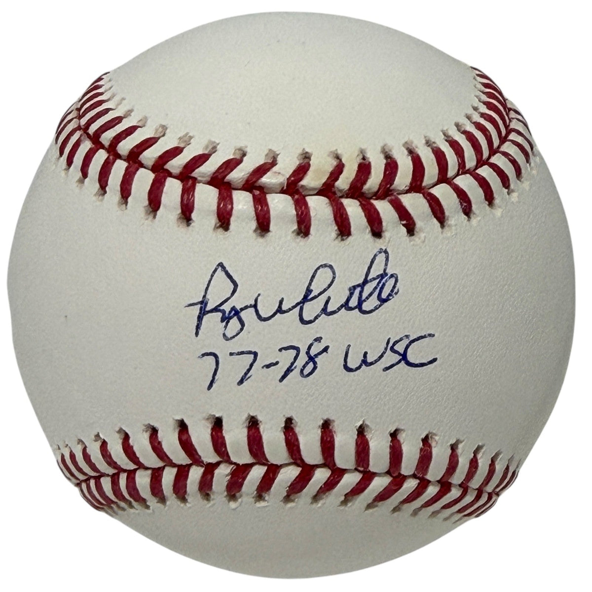 Roy White Signed Autographed ROMLB Baseball w/ 77-78 WSC JSA WITNESS COA