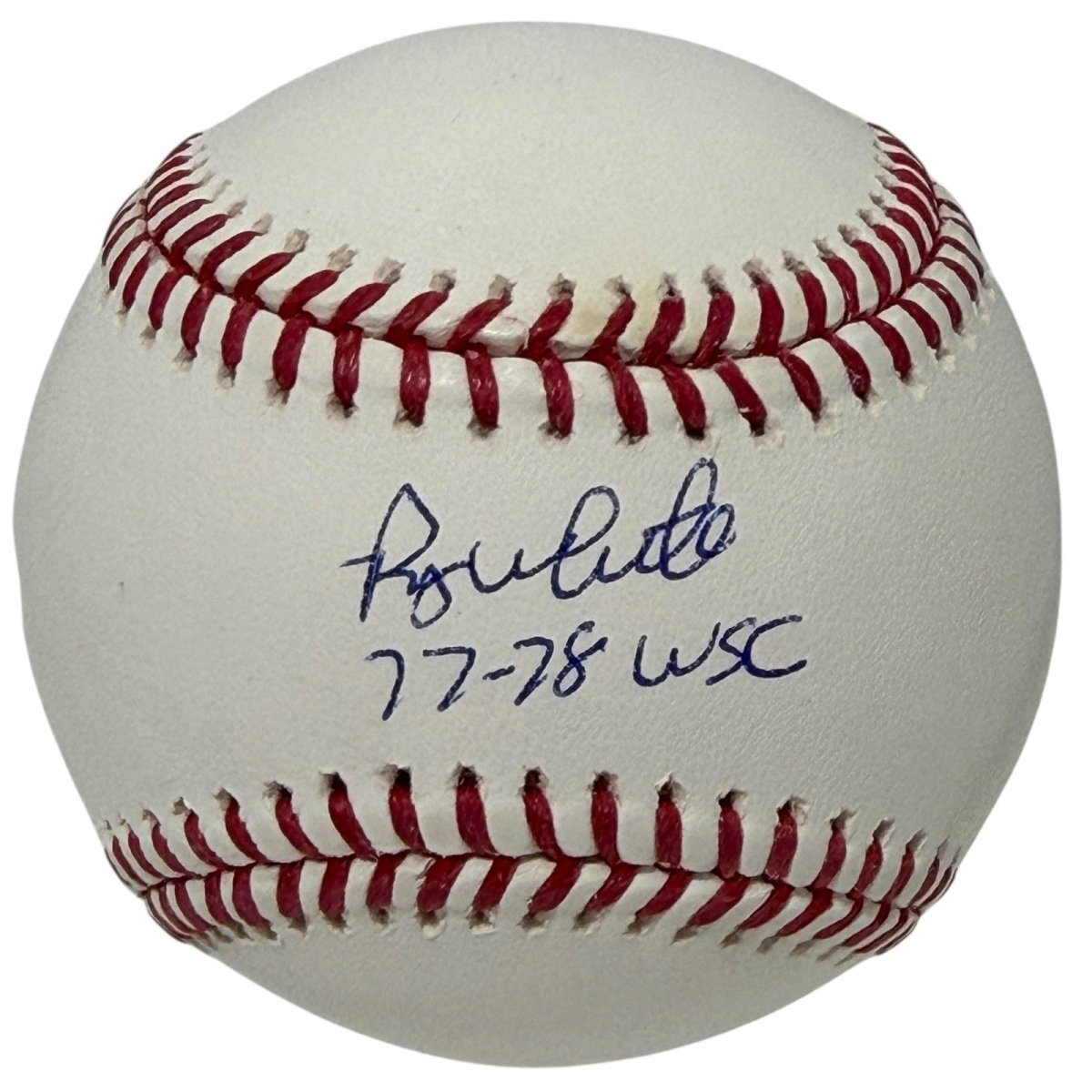 Roy White Signed Autographed ROMLB Baseball w/ 77-78 WSC JSA WITNESS COA