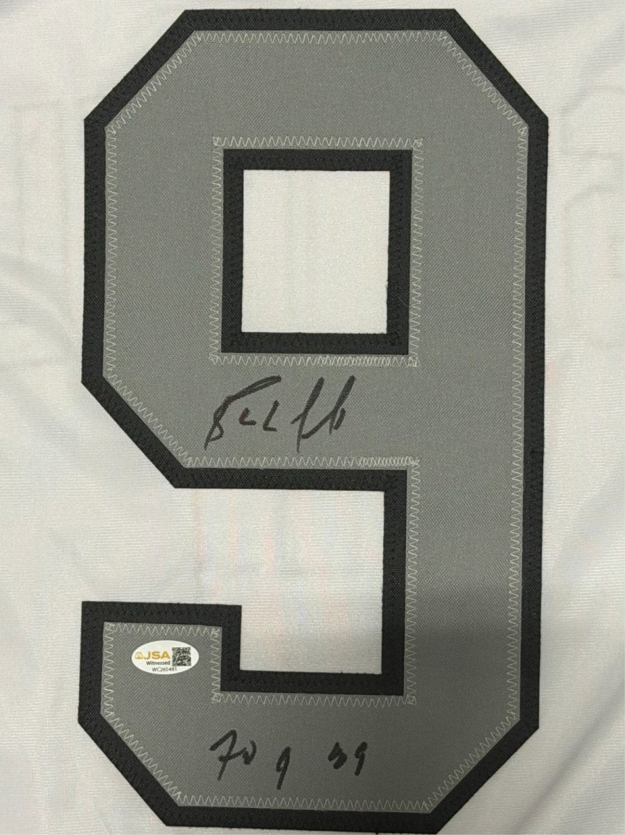 Bernie Nicholls Signed LA Kings White Custom Jersey w/ 70 Goals 89 JSA Wit. COA