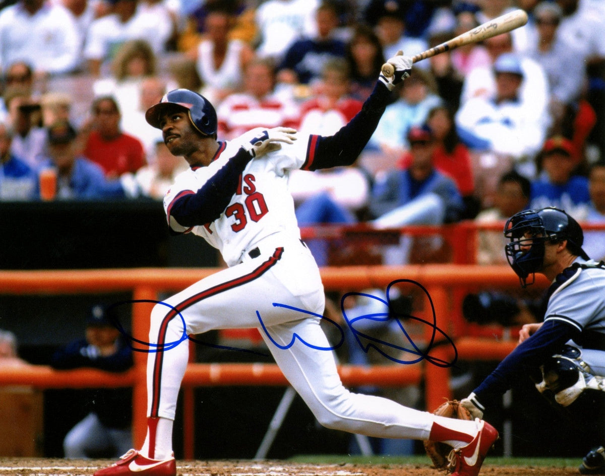 Devon White Signed Autographed Anaheim Angels 8x10 Photo LSCM COA