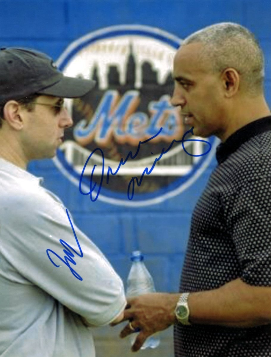 Jeff Wilpon &amp; Omar Minaya Dual Signed New York Mets 8x10 Photo LSCM COA