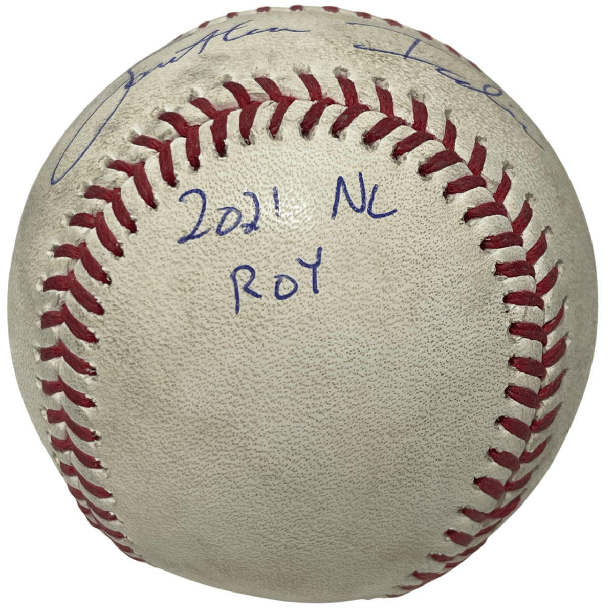 Jonathan India Signed 2021 Rookie Game Used Hit #70 Baseball w/ Insc. PSA COA