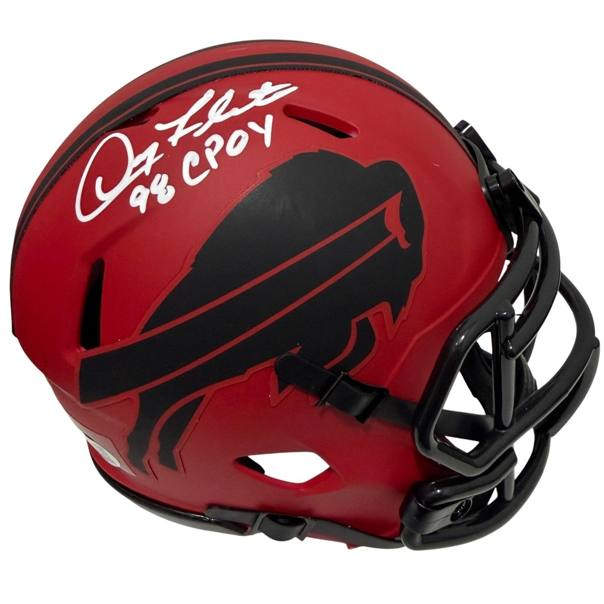 Doug Flutie Signed Buffalo Bills Rave Mini Helmet w/ 98 CPOY JSA Witness COA
