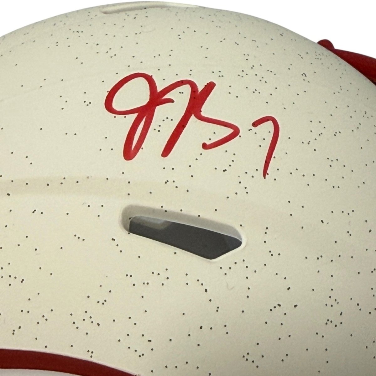 Jacoby Brissett Signed Arizona Cardinals Rivalries Mini Helmet JSA Witness COA