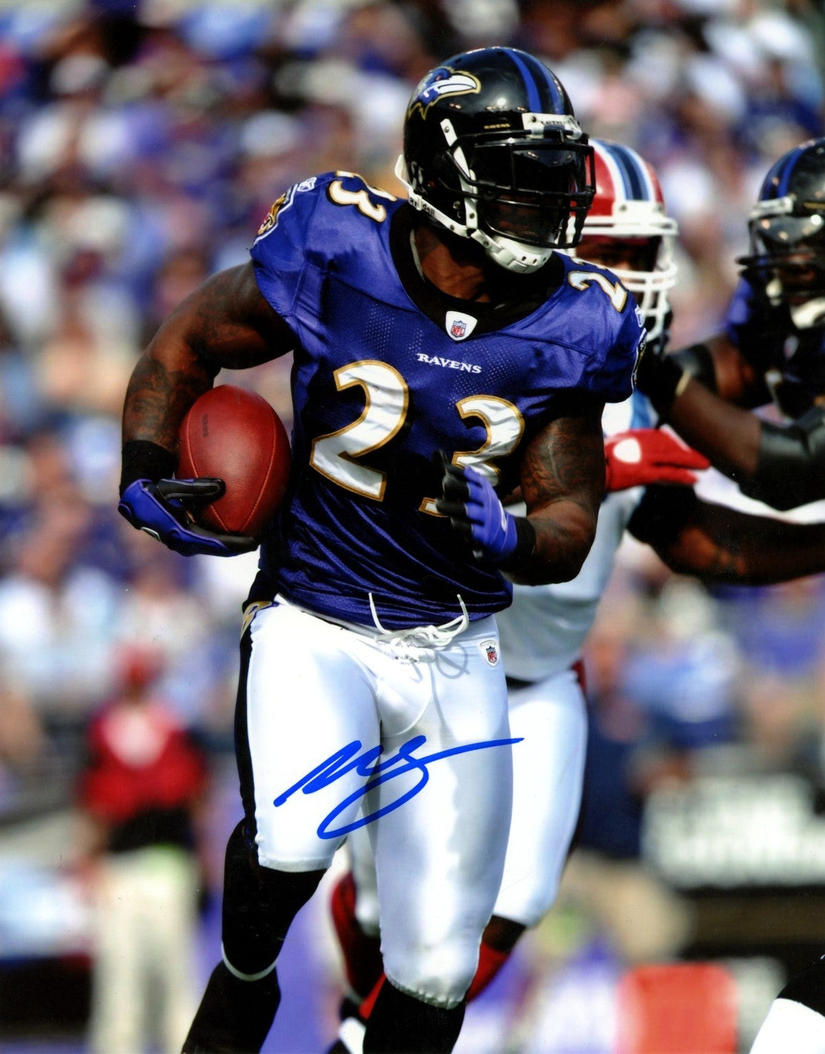 Willis McGahee Signed Autographed Baltimore Ravens 8x10 Photo LSCM COA #6