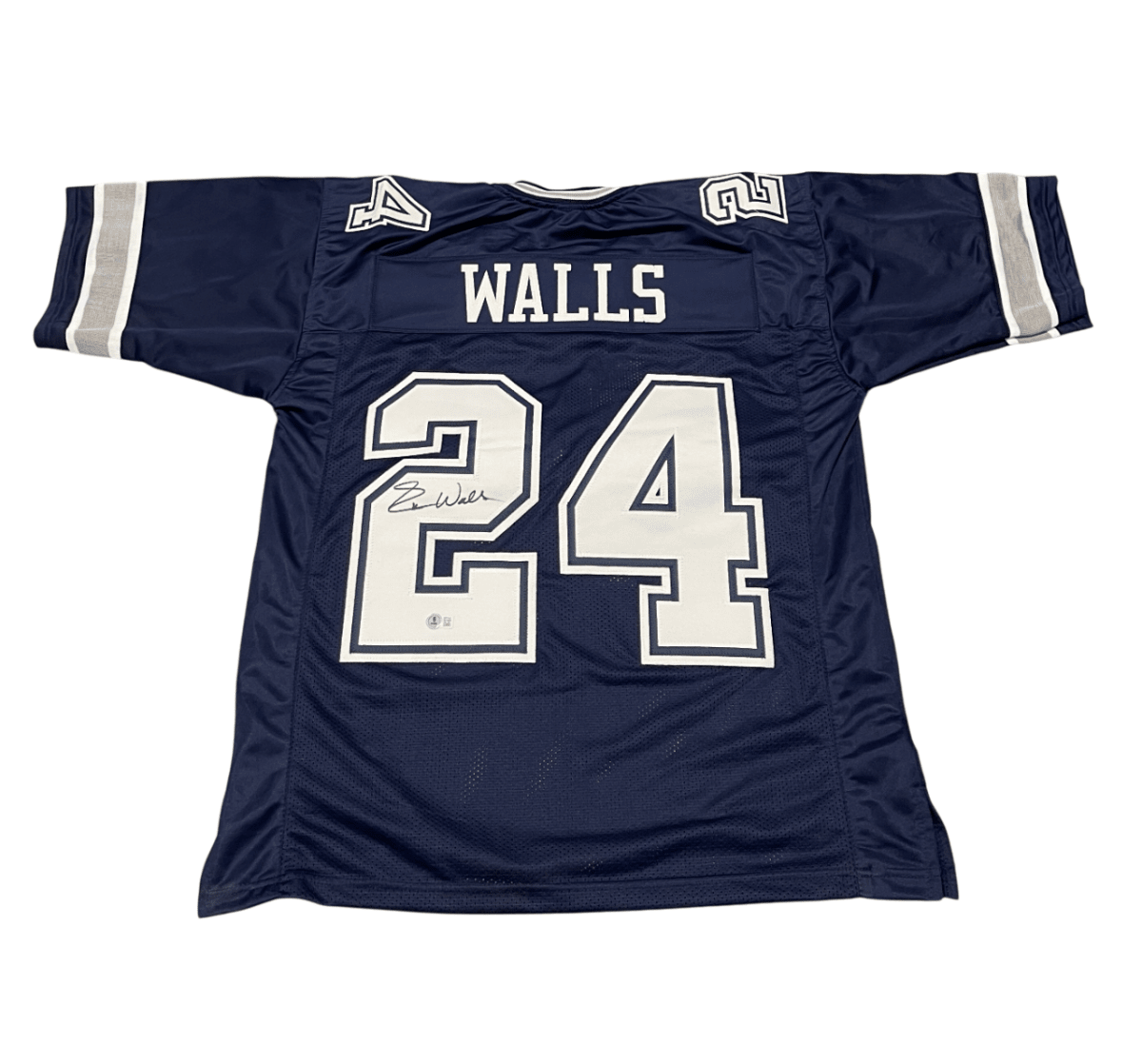 Everson Walls Signed Dallas Cowboys Custom Jersey Beckett Witness BAS COA