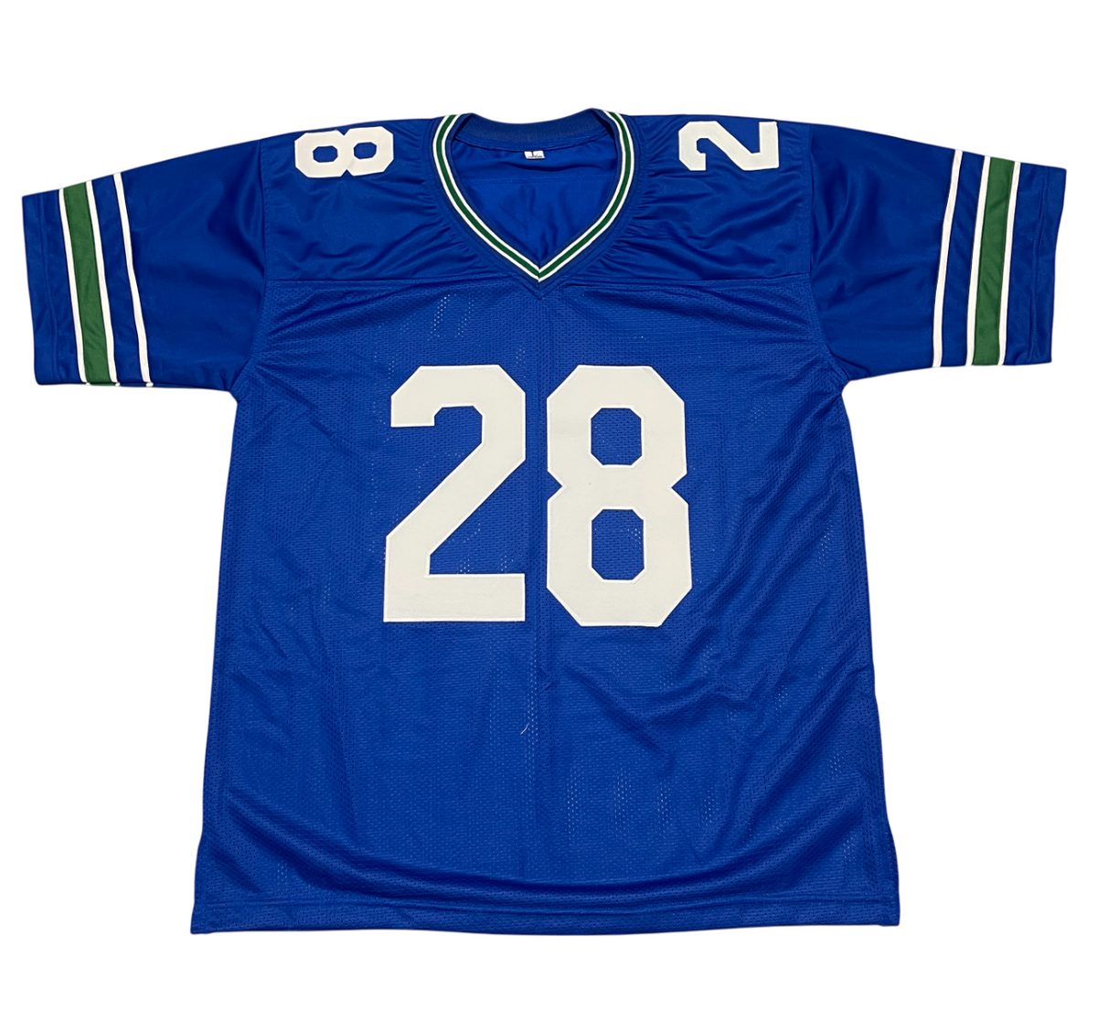 Curt Warner Signed Seahawks Custom Jersey w/ 3x Pro Bowl Beckett BAS COA