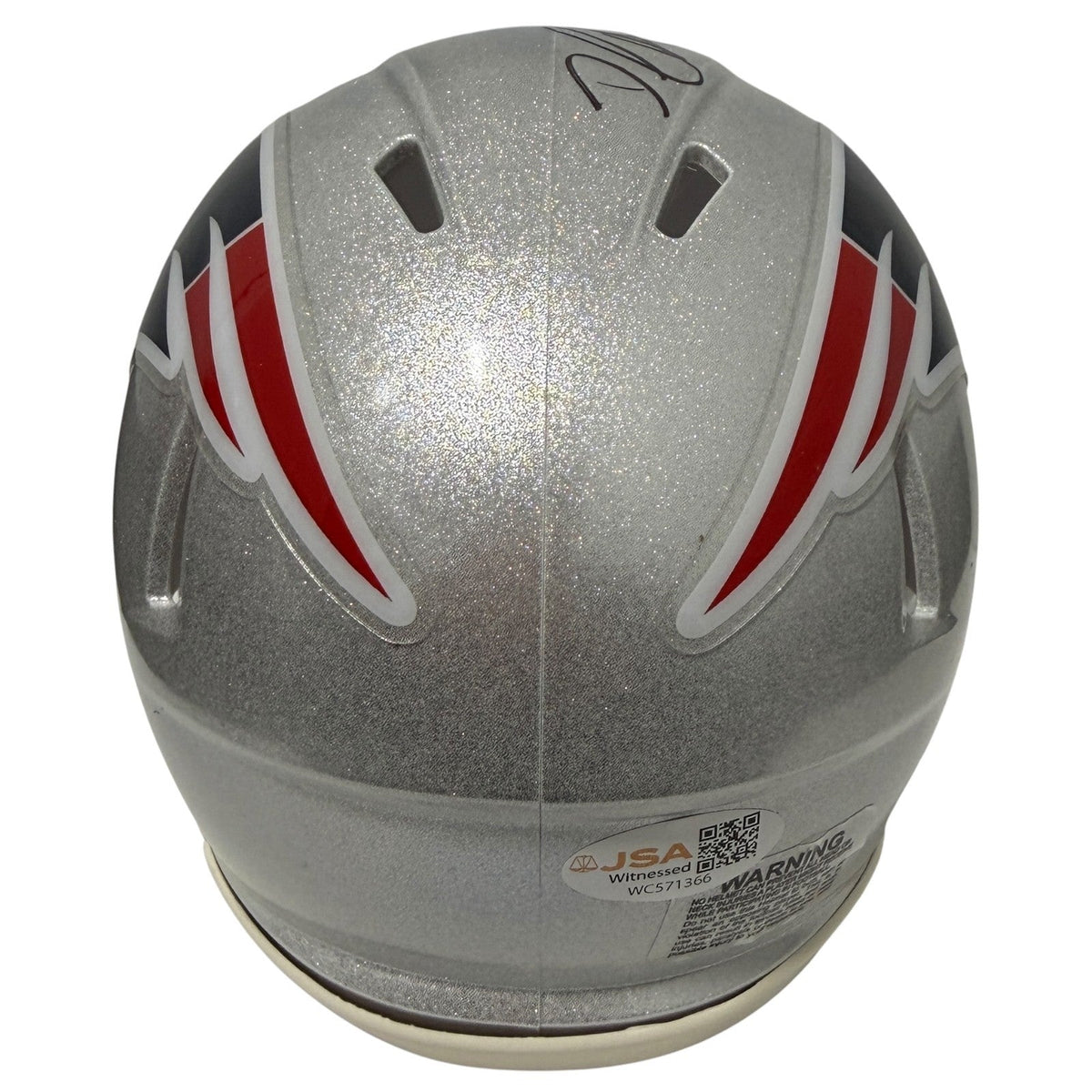 David Andrews Signed Patriots Speed Mini Helmet w/ 2x SB Champ JSA Witness COA