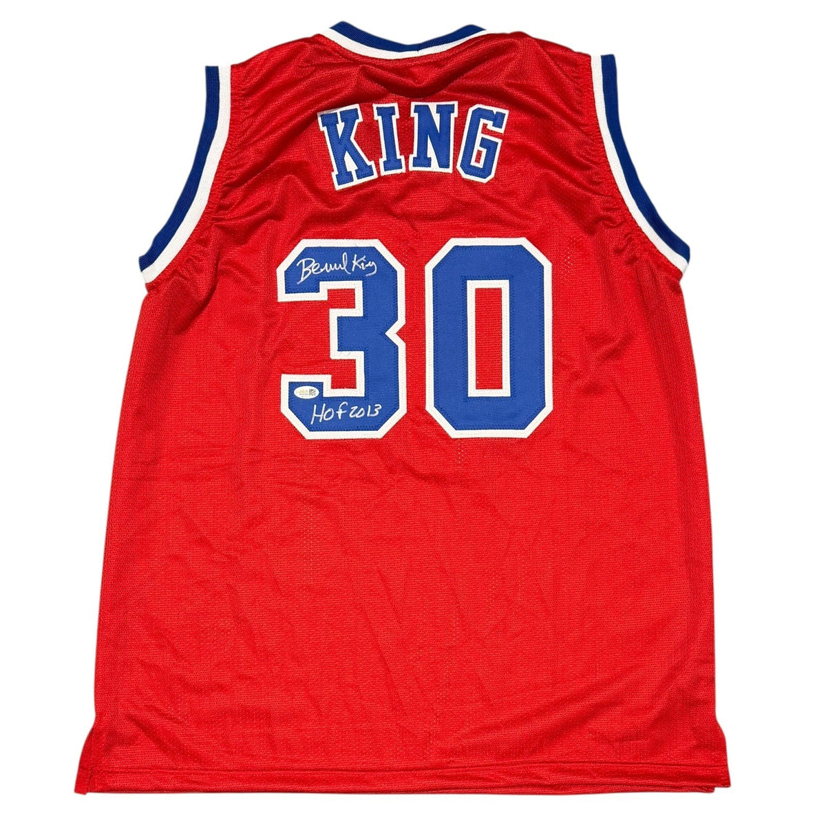 Bernard King Signed Washington Bullets Custom Jersey w/ HOF 2013 JSA Wit COA
