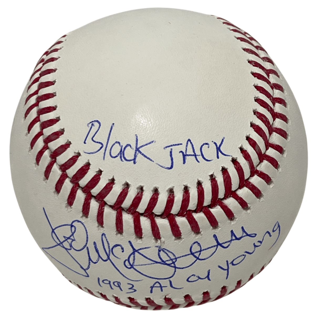 Jack McDowell Signed Autographed ROMLB Baseball w/ 3x Ins Beckett Wit BAS COA