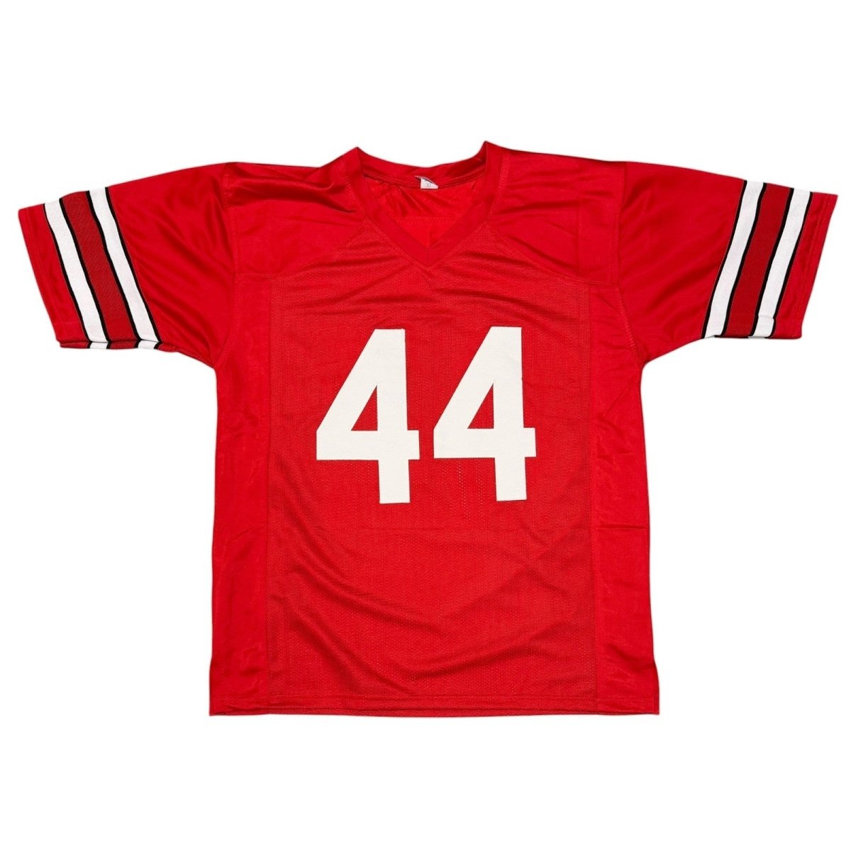 Ed Marinaro Signed Cornell Big Red Custom Jersey w/ CHOF 91 JSA Witness COA