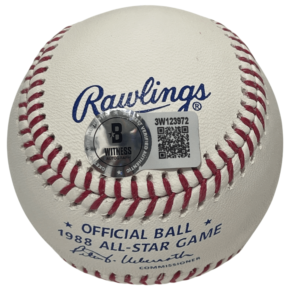 Terry Steinbach Signed 1988 All Star Game Baseball w/ 88 ASG MVP Beckett BAS COA
