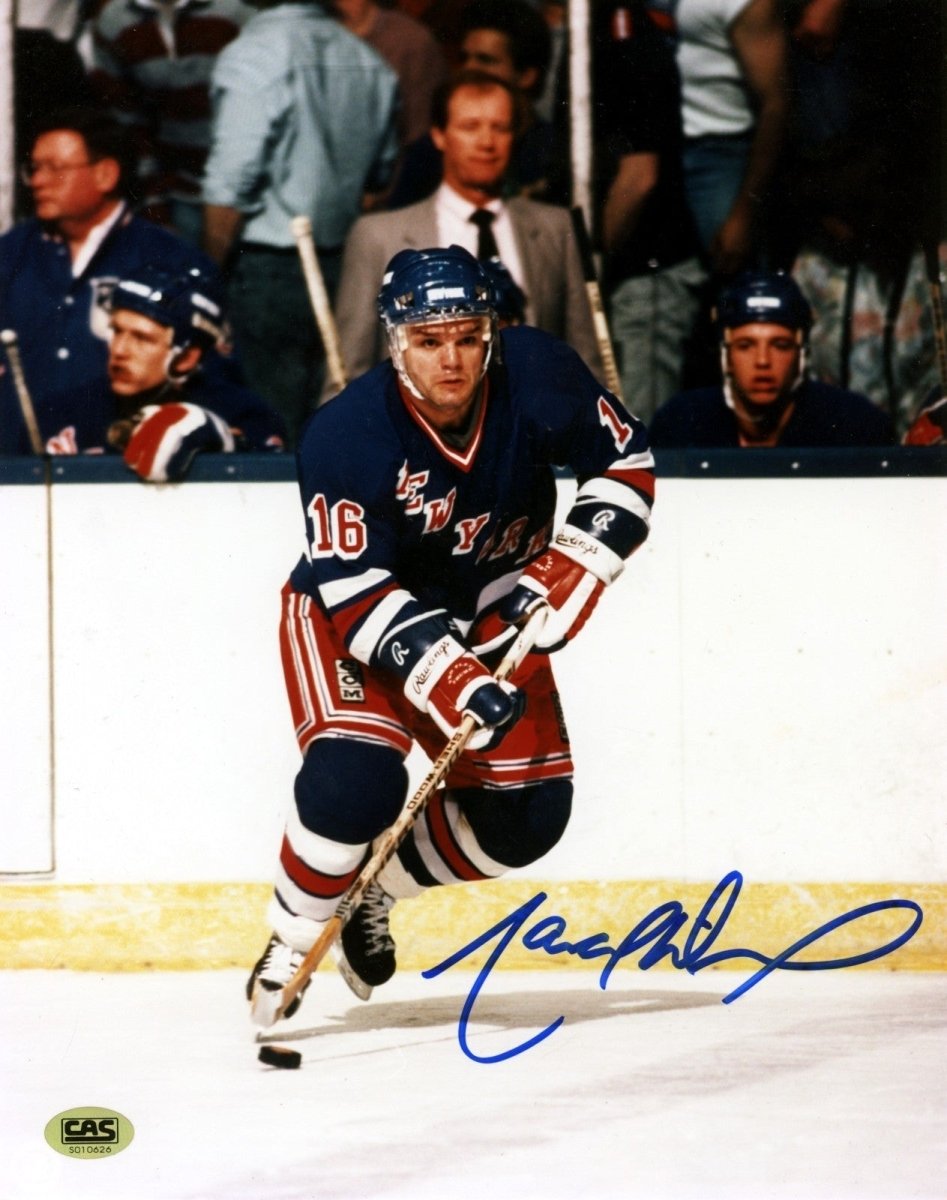 Marcel Dionne Signed Autographed New York Rangers 8x10 Photo CAS COA #3