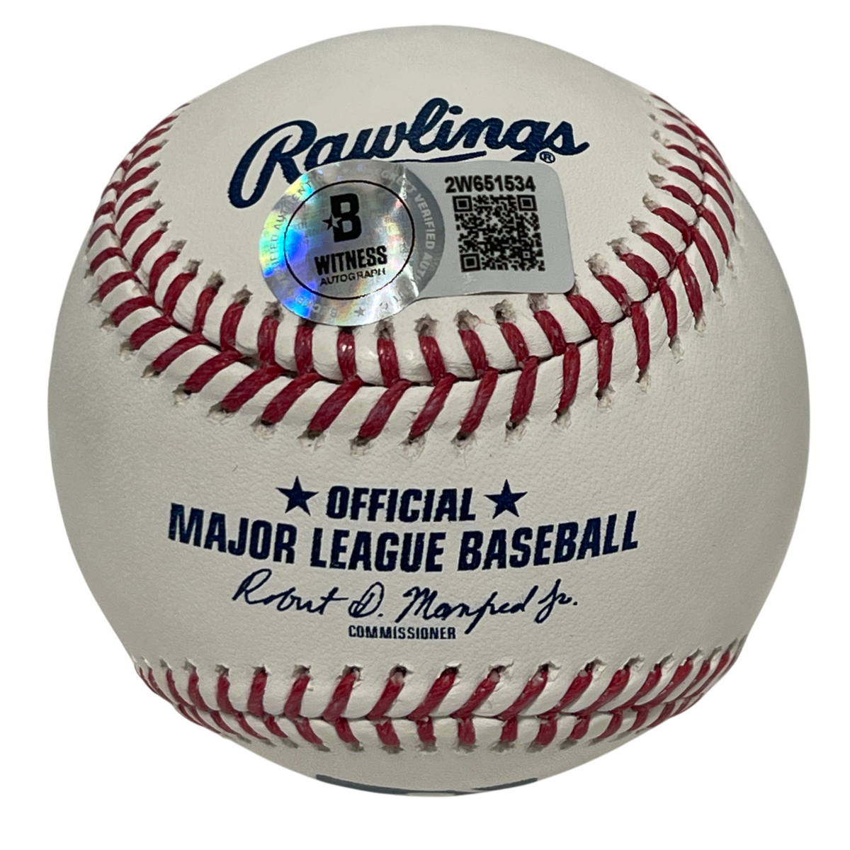 Robin Ventura Signed ROMLB Baseball w/ Grand Slam Single Beckett Witness BAS COA