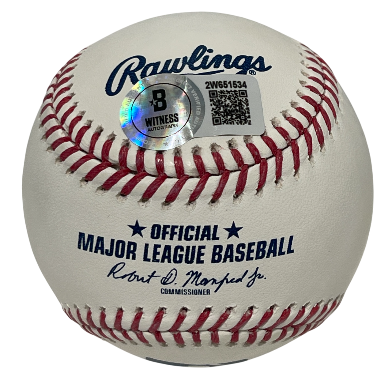 Robin Ventura Signed ROMLB Baseball w/ Grand Slam Single Beckett Witness BAS COA