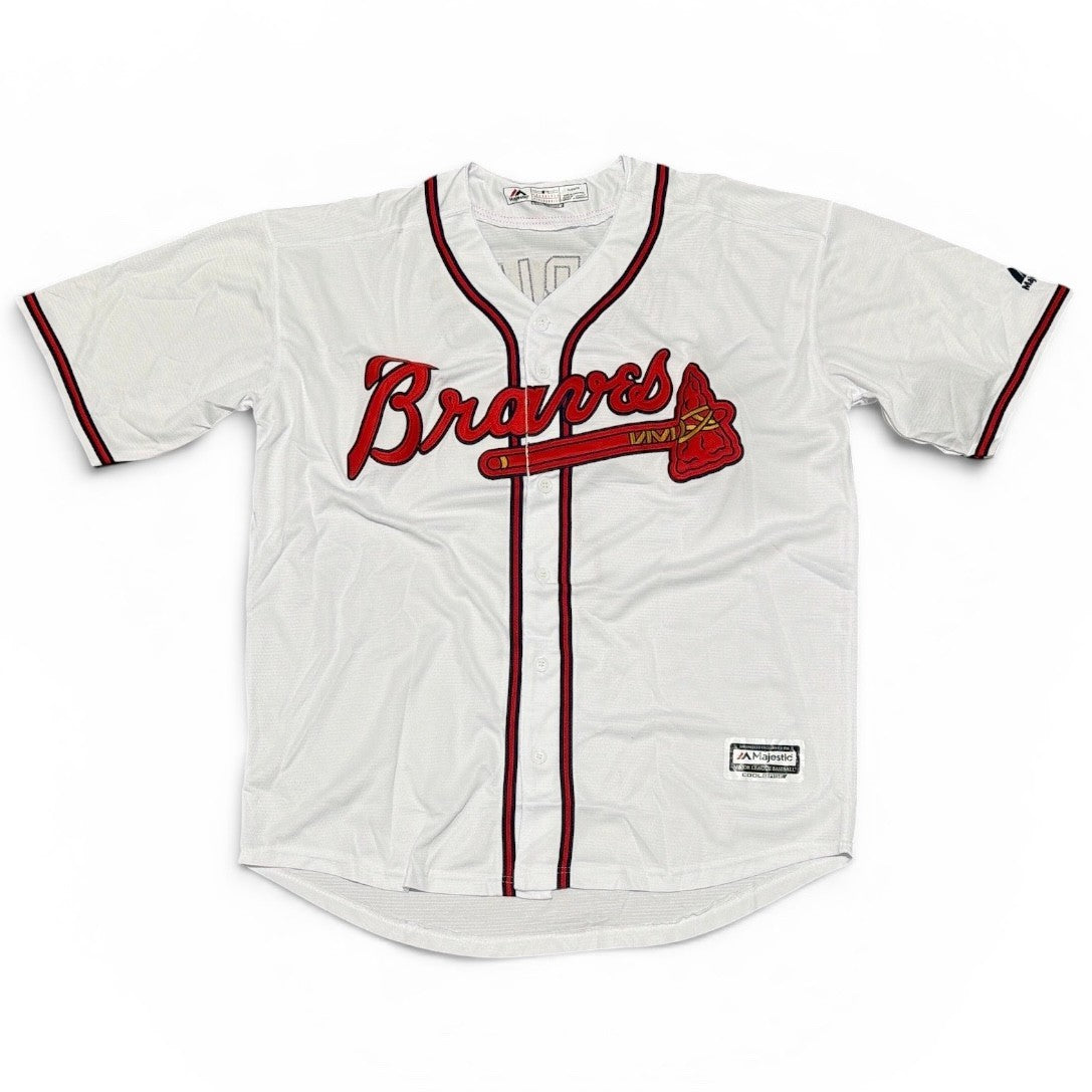 Ozzie Albies Signed Autographed Atlanta Braves Custom Replica Jersey BAS COA
