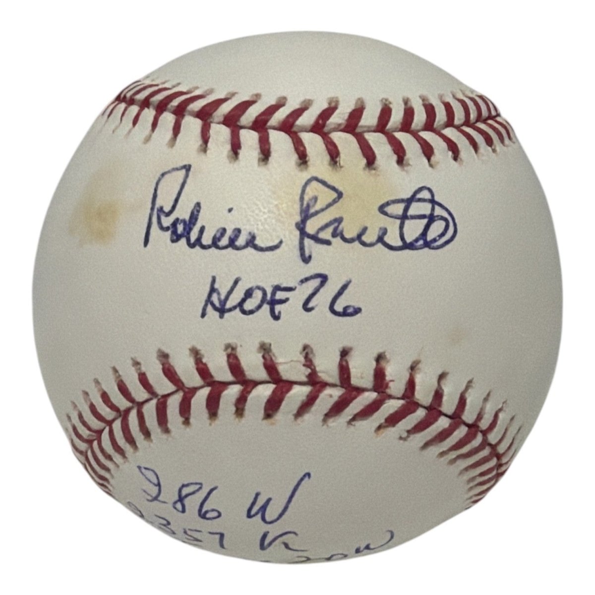 Robin Roberts Signed Autographed ROMLB Baseball w/ 4x Ins JSA COA Phillies