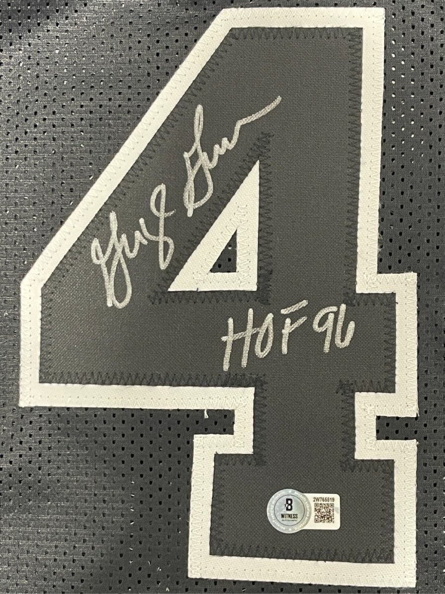 George Gervin Signed San Antonio Spurs Custom Jersey w/ HOF 96 Beckett W BAS COA