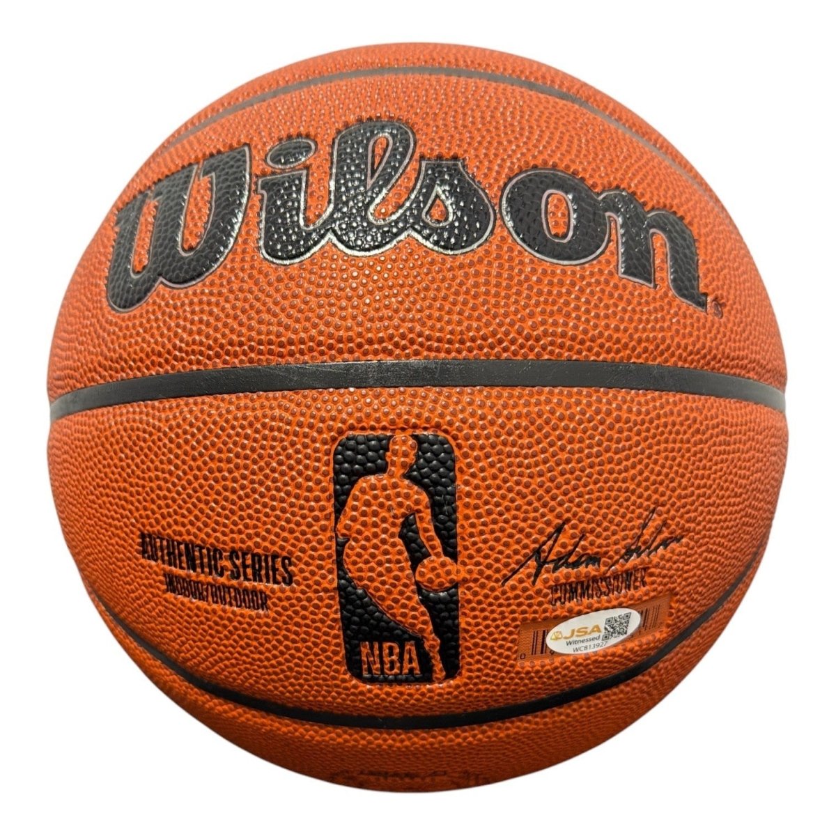 Latrell Sprewell Signed Wilson NBA Basketball w/ 4x All Star JSA Witness COA