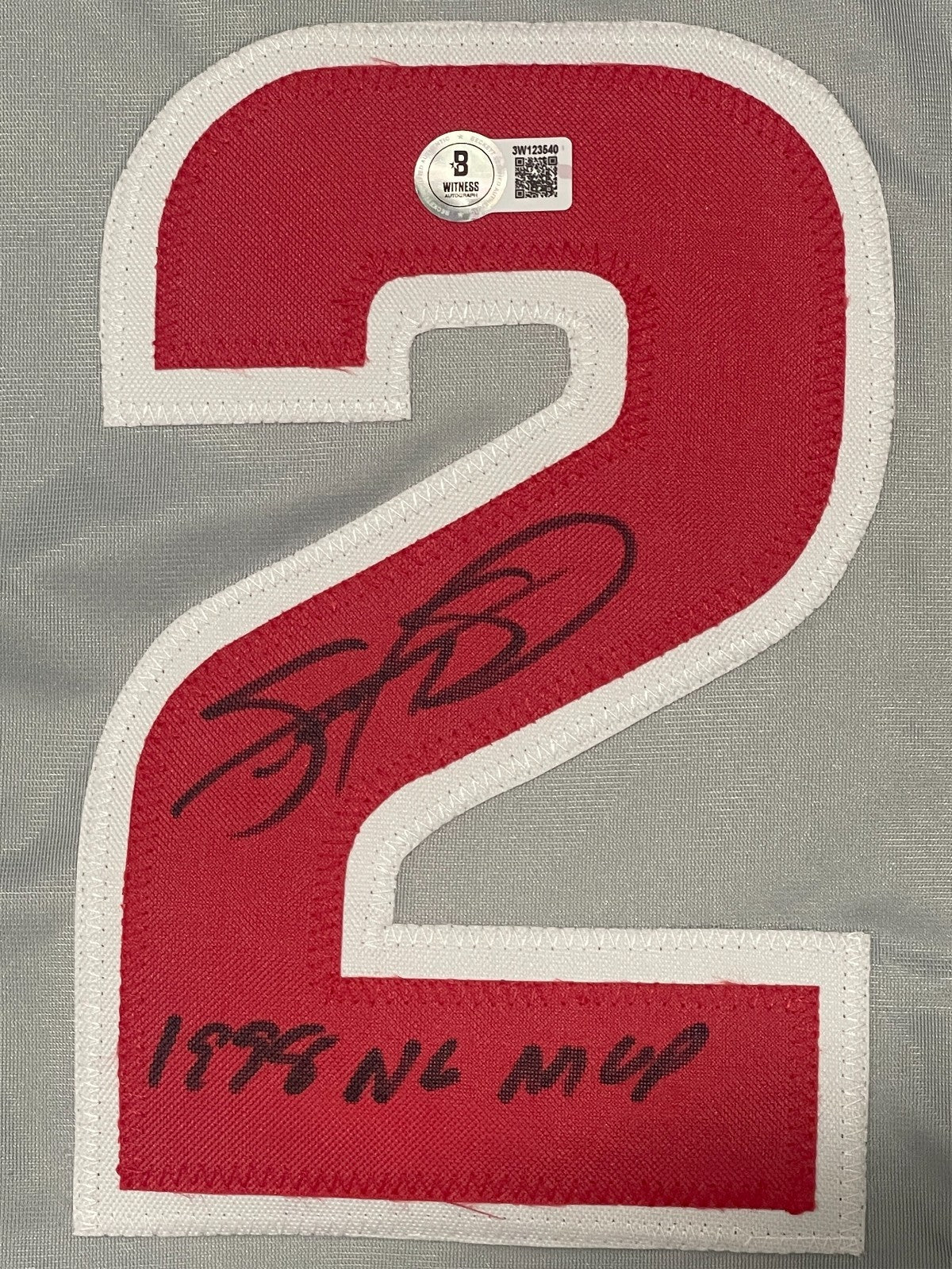 Sammy Sosa Signed Cubs Custom Jersey w/ 1998 NL MVP Beckett Witness BAS COA