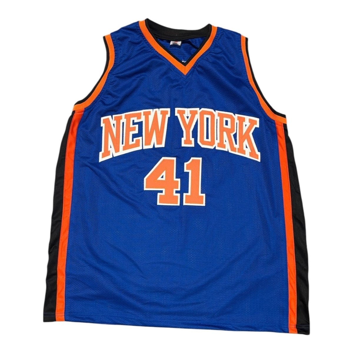 Glen Rice Signed Autographed New York Knicks Custom Jersey JSA Witness COA