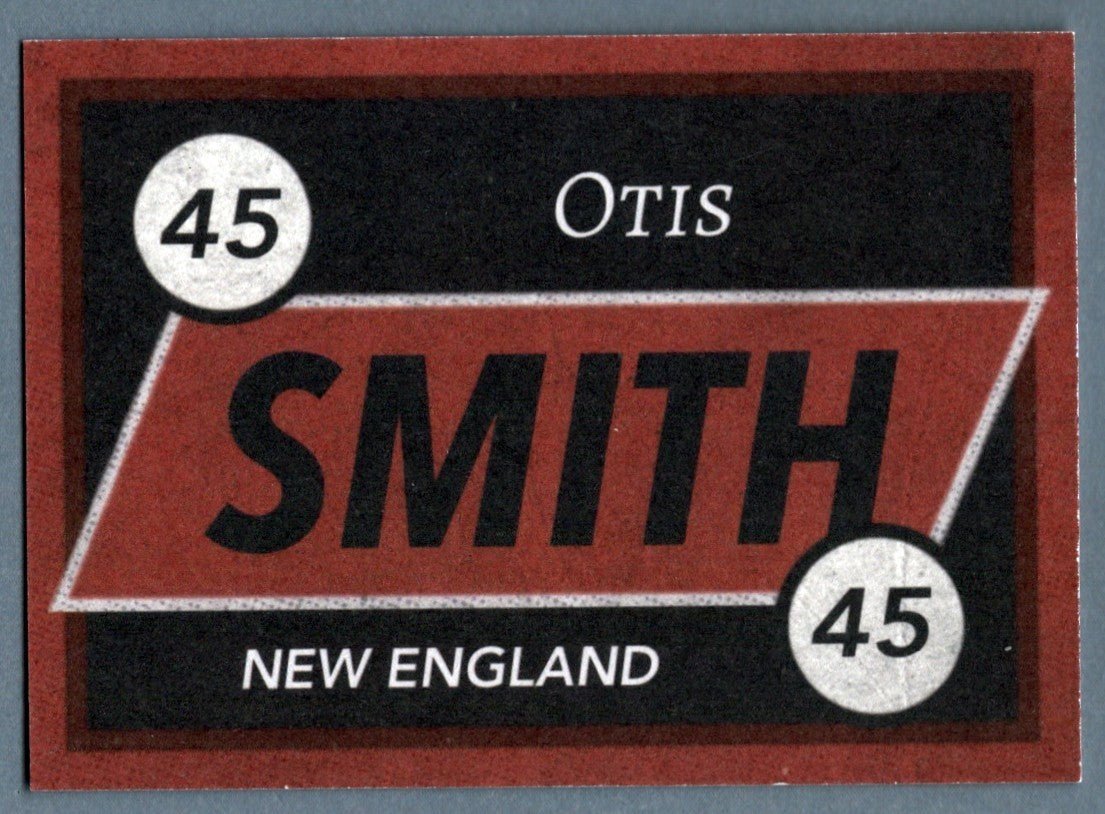 Otis Smith Signed Auto Custom Card LSCM COA New England Patriots