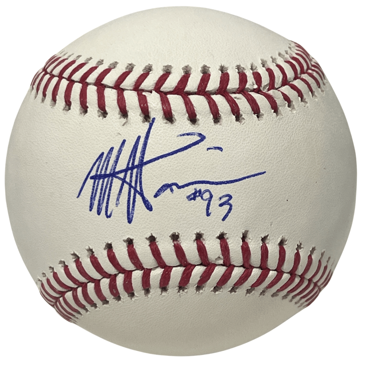 Monte Harrison Signed Autographed ROMLB Baseball Marlins Razorbacks LSCM COA B