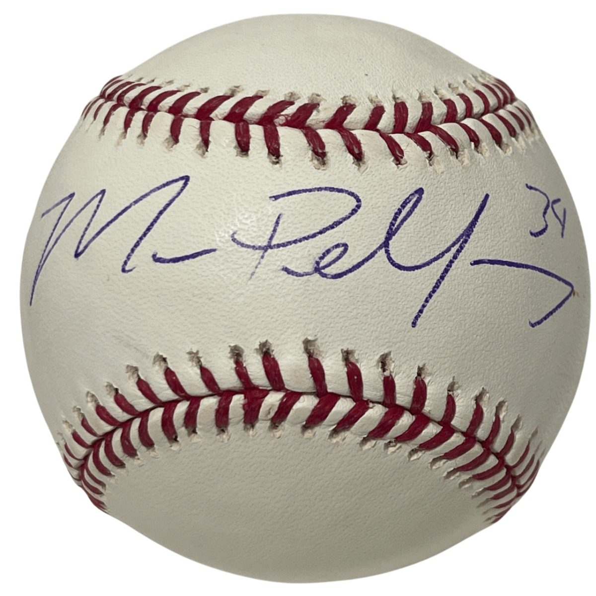 Mike Pelfrey Signed Autographed ROMLB Baseball New York Mets LSCM COA