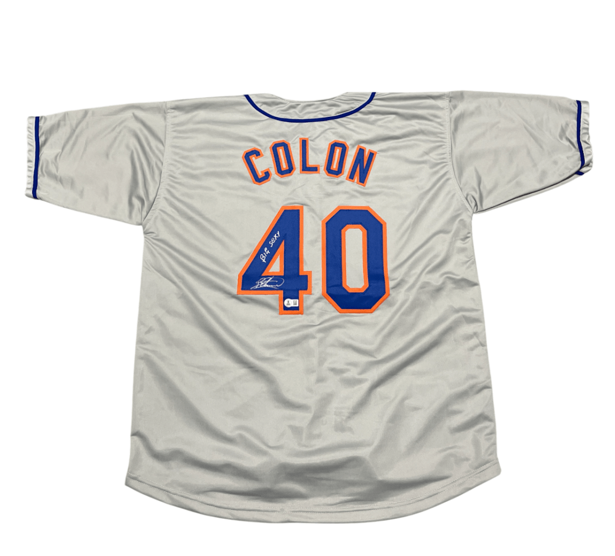 Bartolo Colon Signed Mets Custom Jersey w/ Big Sexy Beckett Witness BAS COA