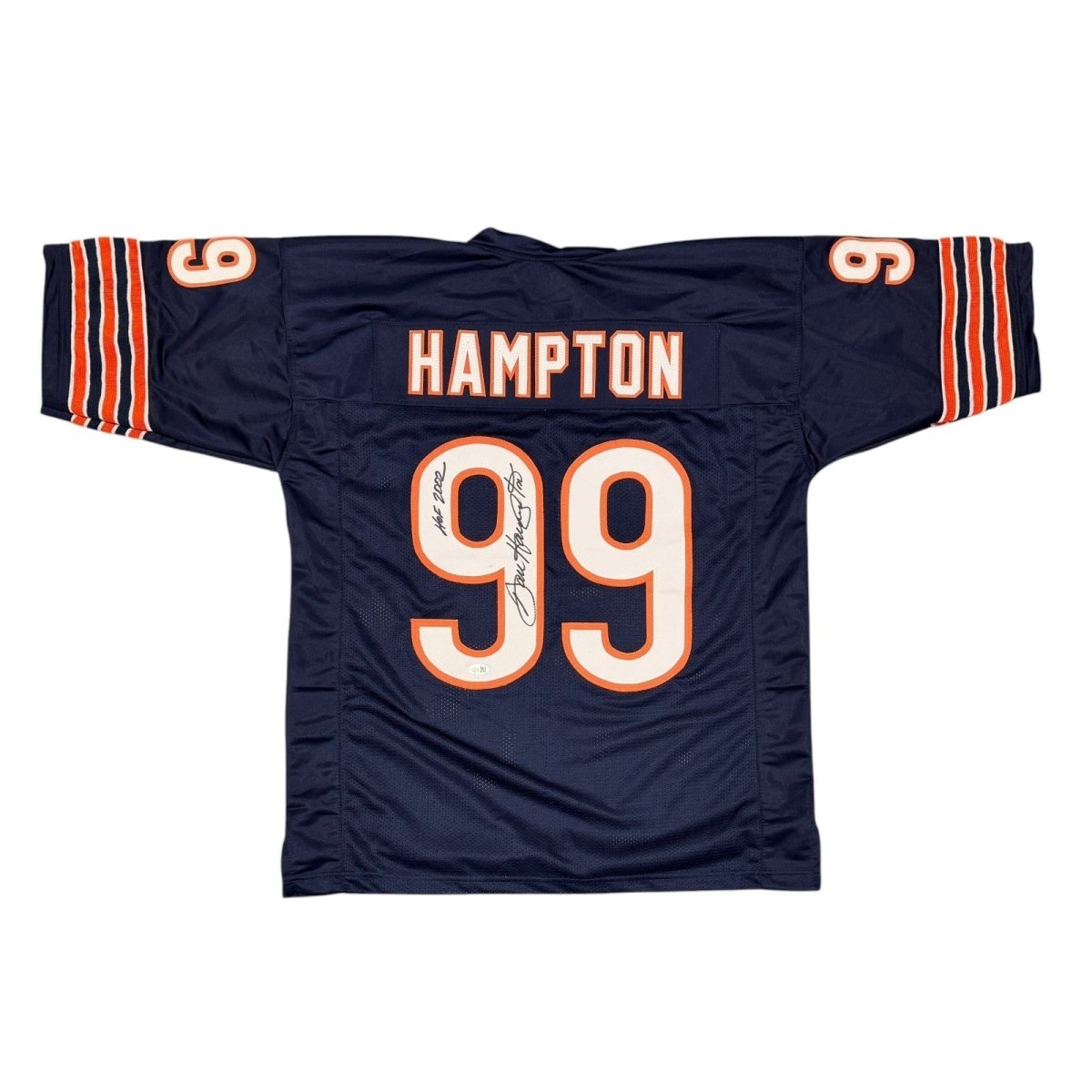 Dan Hampton Signed Chicago Bears Custom Jersey w/ HOF 2002 JSA Witness COA