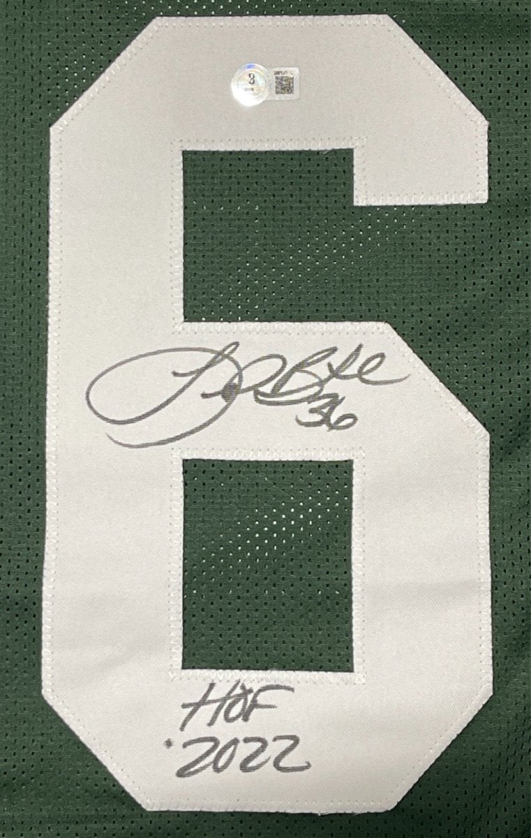 LeRoy Butler Signed Packers Custom Jersey w/ HOF 2022 Beckett Witness BAS COA