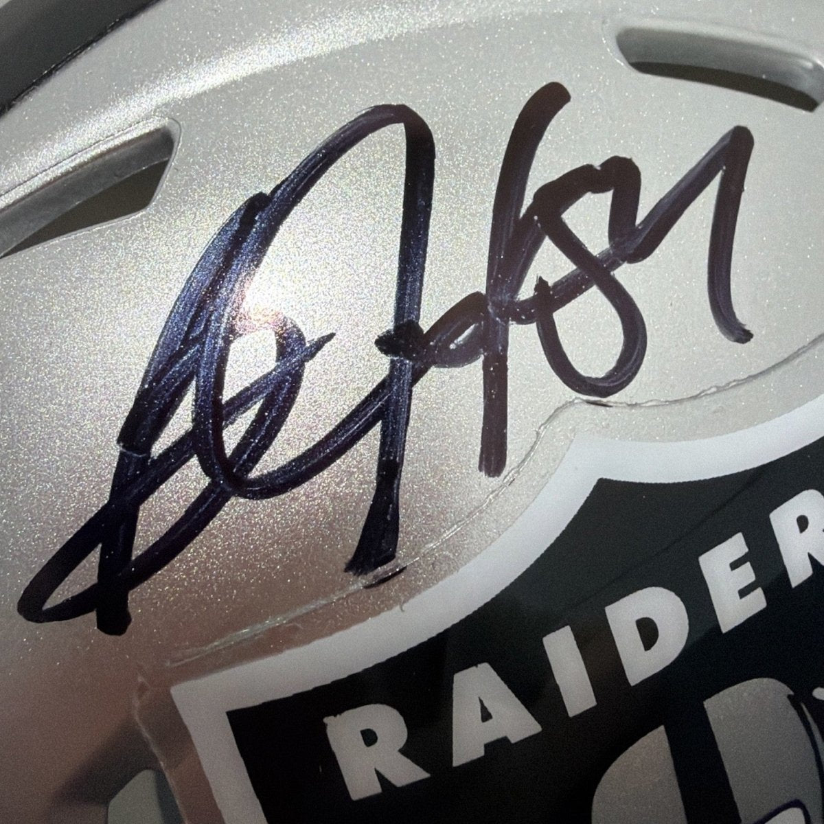 Bo Jackson Signed Autographed Oakland Raiders Speed Mini Helmet JSA Witness COA