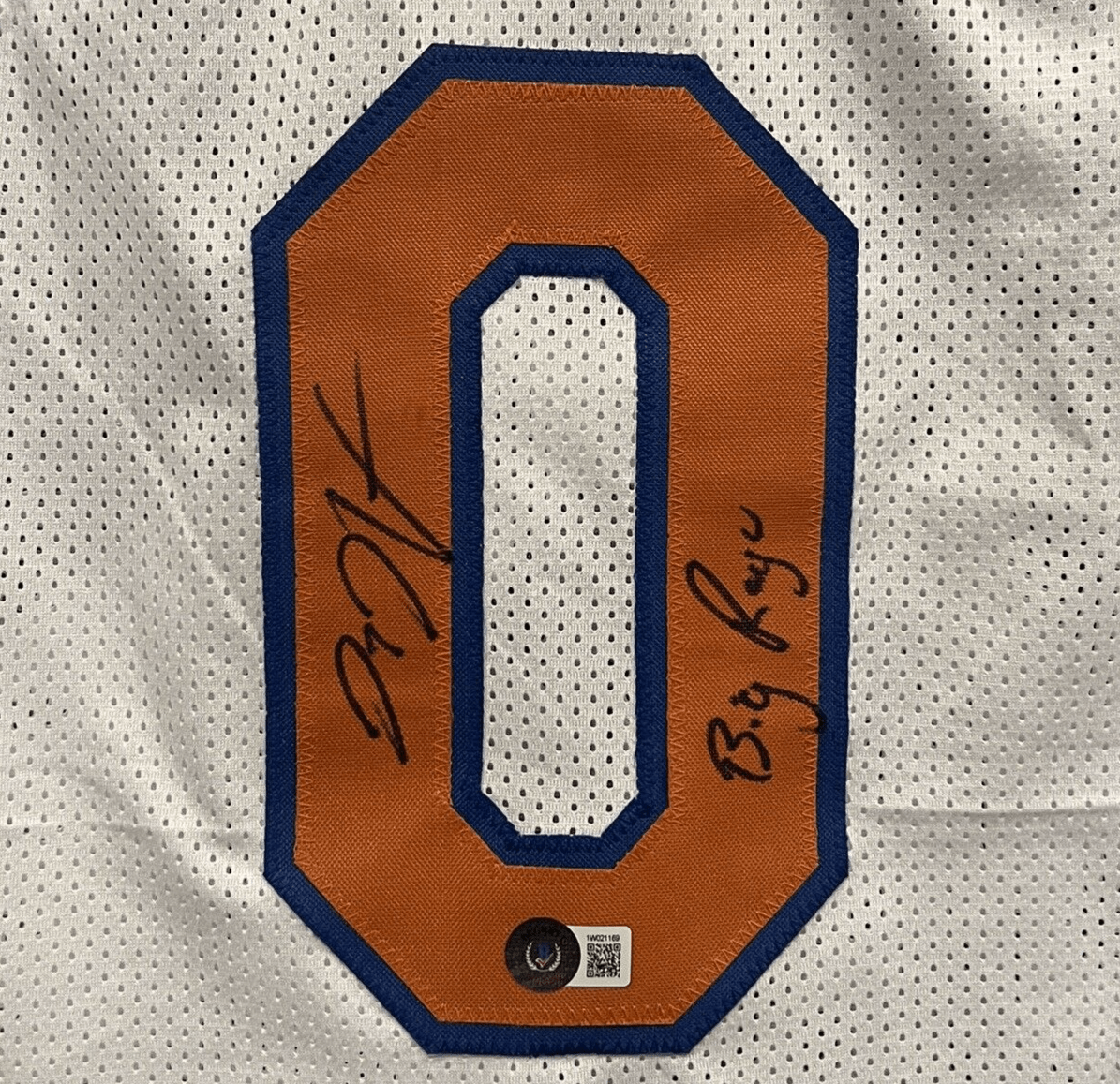 Donte DiVincenzo Signed NY Knicks Custom Jersey w/ Big Ragu Beckett W BAS COA