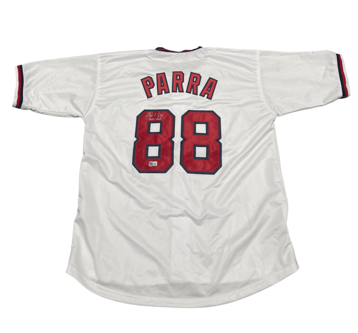Gerardo Parra Signed Washington Custom Jersey w Baby Shark Beckett BAS COA